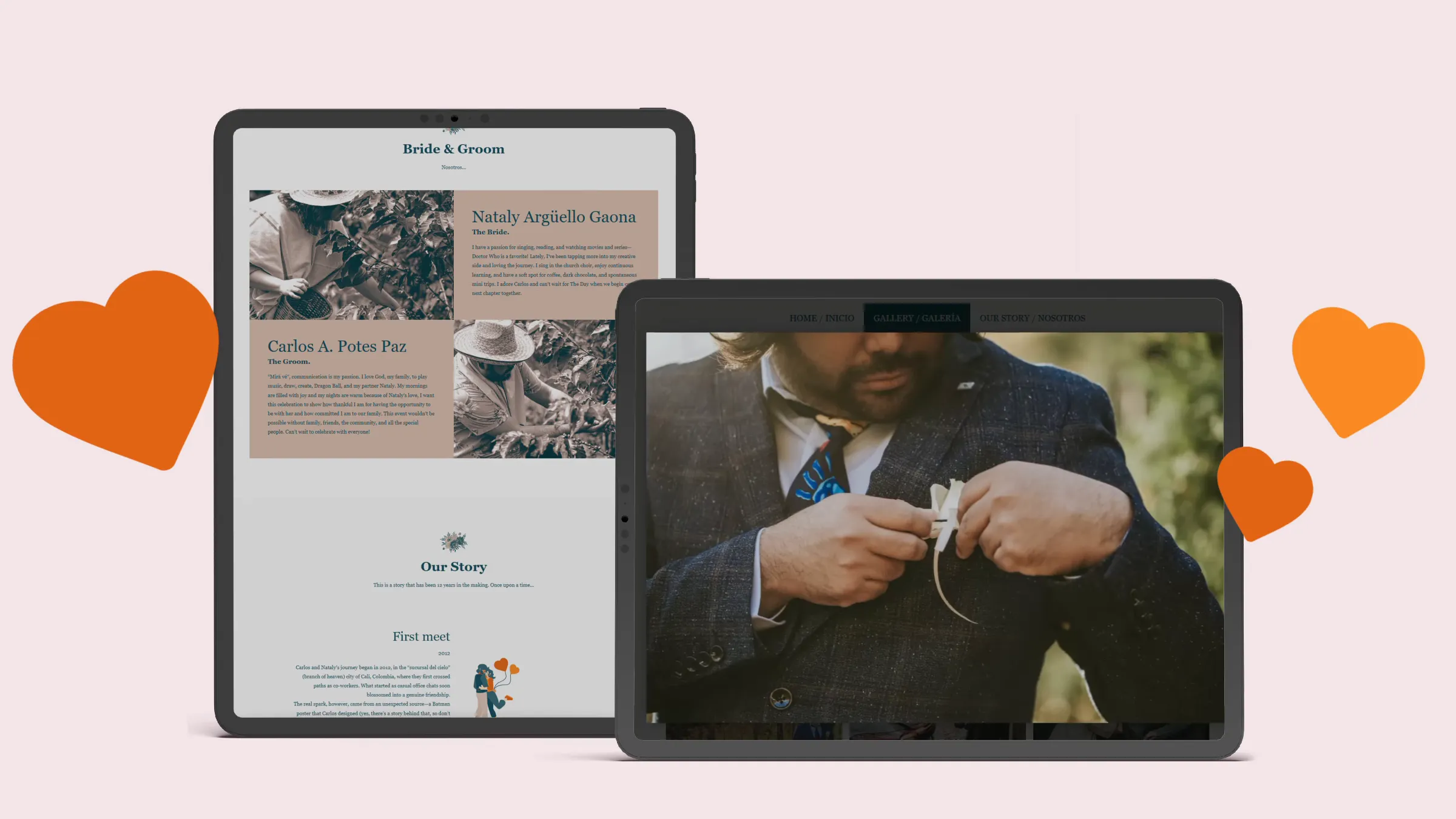 Image showing the video and images for the Colombia in Sudbury 2024 event with a yellow background